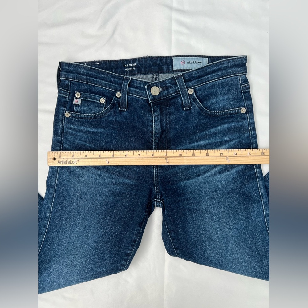 AG Adriano Goldschmied The Prima Cigarette Leg AG-ED Denim Jeans Women’s 26R - Picture 11 of 15